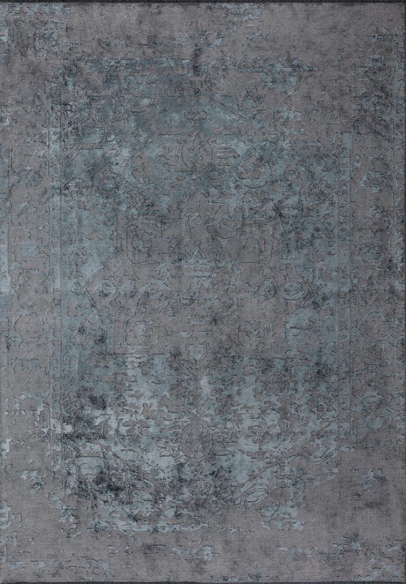 ANTIQUE BLUE - GREY RUG - 1